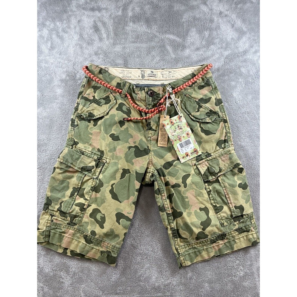 New Scotch Shrunk Shorts Scotch & Soda Kids Amsterdam Camo Cargo Sz 12 Gorpcore